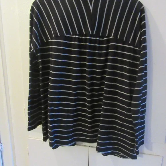 Talbots Petite Striped Open Cardigan Size LP - Picture 2 of 5